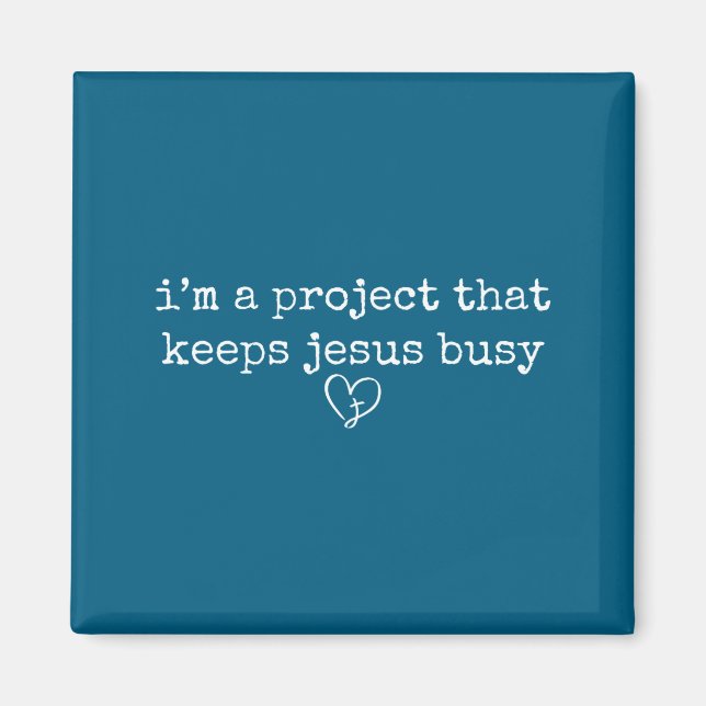 Imán Un proyecto que mantiene a Jesús ocupado divertida (Frente)