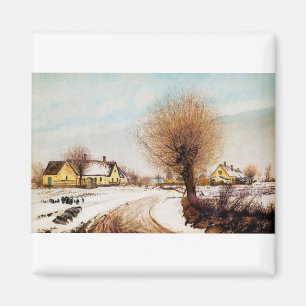 Imán Un pueblo de Sealand. Invierno por Laurits Ring