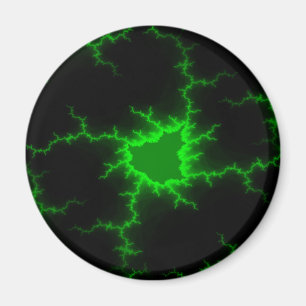 Imán Un rayo verde alienígena golpea en negro picante