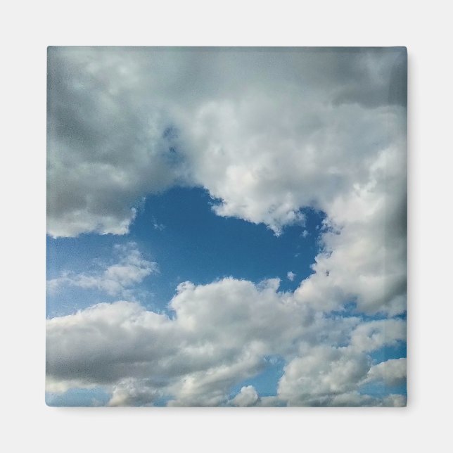 Imán Un recubrimiento de nubes (Frente)