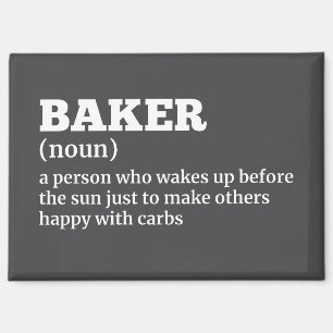 Imán Un regalo divertidísimo para la definición de Bake