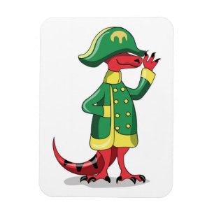 Imán Un Rex De Tyrannosaur Personalizado Vestido Como N