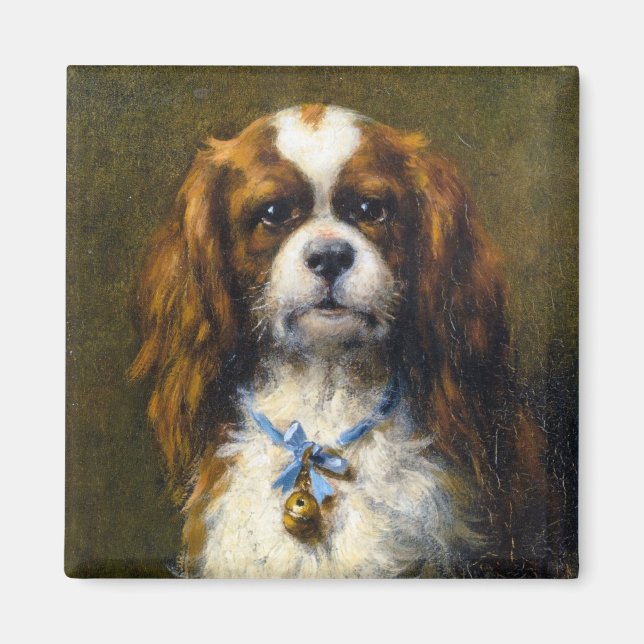 Imán Un Rey Carlos Español Con Una Cinta Azul (Frente)