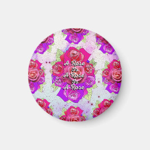 Imán Un Rosa es un Rosa es un Rosa