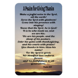 Imán Un salmo para dar gracias a Psalm 100