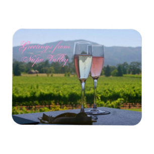 Imán Un saludo celebatory de Napa Valley