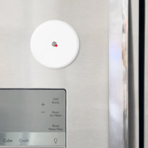 Imán Un símbolo de corazón rojo creado con líneas suave