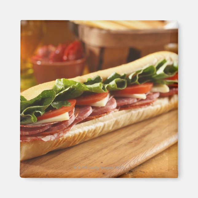 Imán Un subsándwich italiano con 2 (Frente)