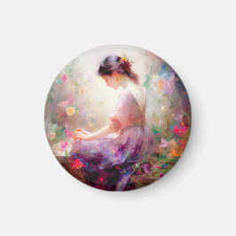 Imán Un sueño de Dios de flores