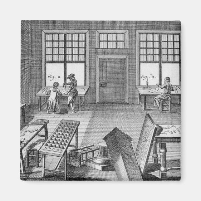 Imán Un taller de muebles dentro de la capa, del 'Encyo (Frente)