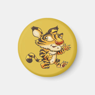 Imán Un tigre Personalizado amistoso