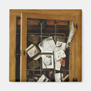 Imán Un trompe - l ' oeil de un armario esmaltado