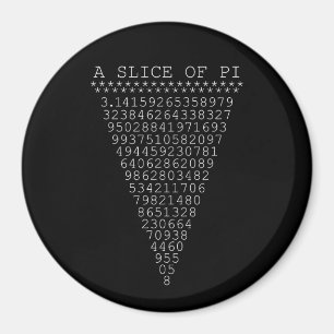 Imán Un trozo tipográfico de Pi