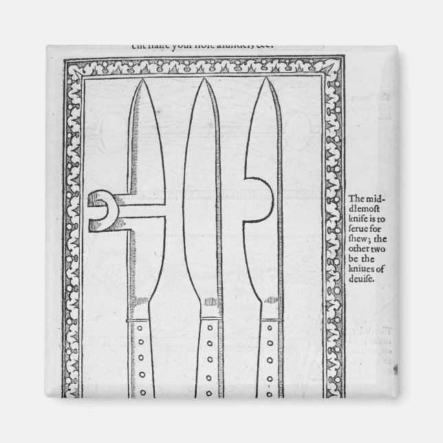 Imán Un truco de cuchillo (Frente)