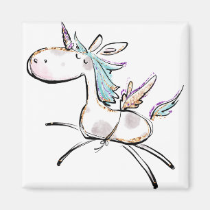 Imán Un unicornio mágico