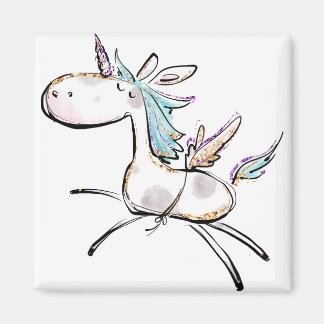 Imán Un unicornio mágico