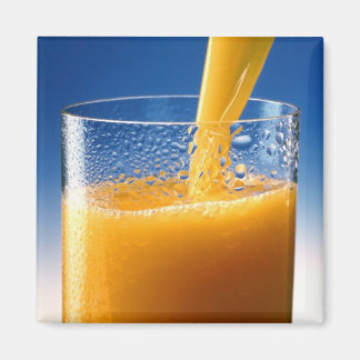 Imán Un vaso de jugo Naranja