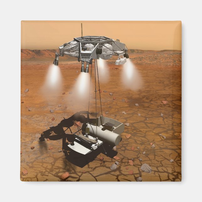 Imán Un Vehículo En Ascenso Que Sale De Marte. (Frente)