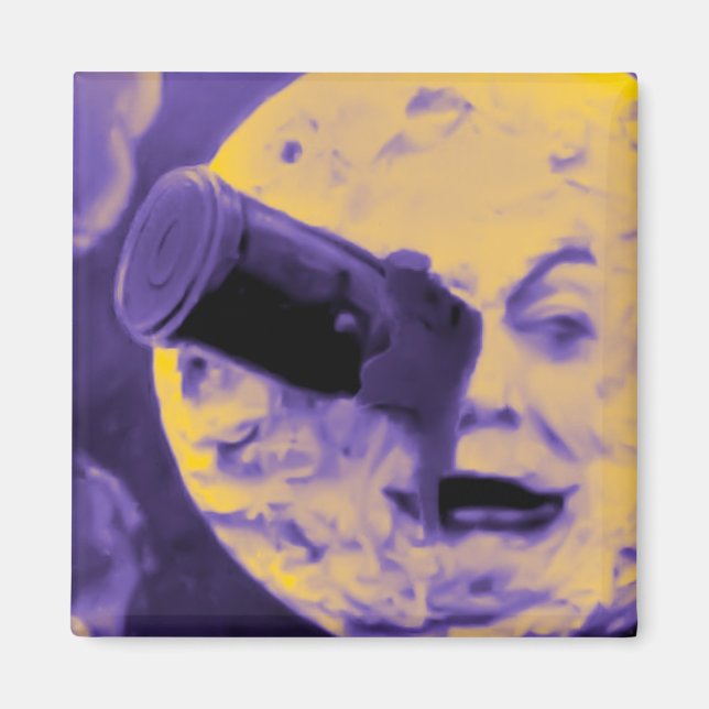 Imán Un viaje a la luna (Purple Fizzy Fuzz) (Frente)