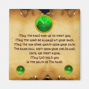 Imán Un viejo pergamino irlandés de bendición