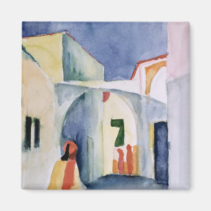 Imán Un vistazo abajo de un callejón