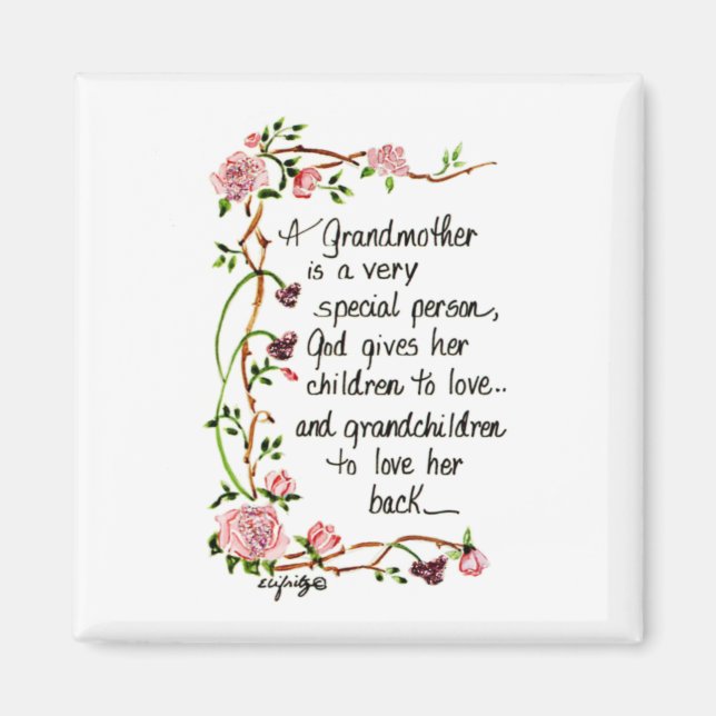 Imán Una abuela es una persona muy especial (Frente)