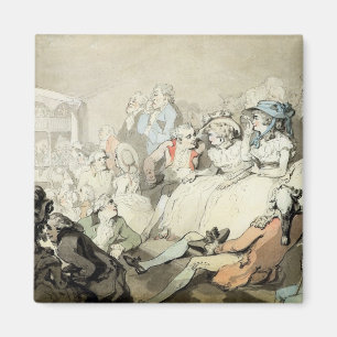 Imán Una audiencia viendo una obra, c.1785 (lápiz y tin