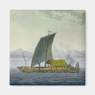 Imán Una balsa que sale del puerto de Guayaquil,