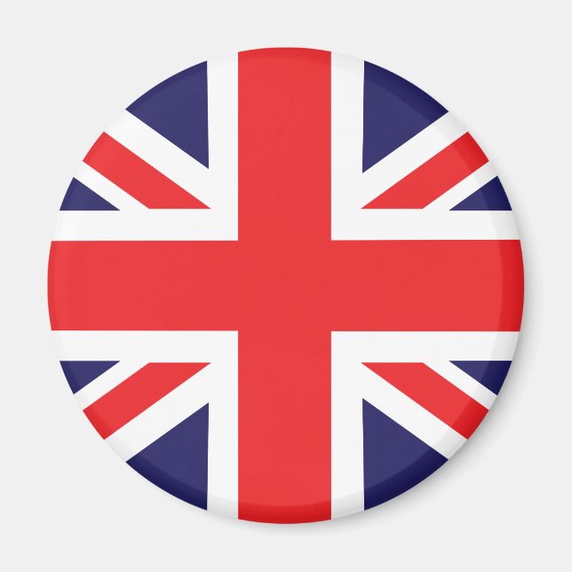 Imán Una bandera de Union Jack. (Frente)