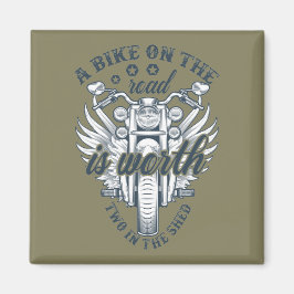 Imán Una bicicleta en la carretera vale dos en el cober