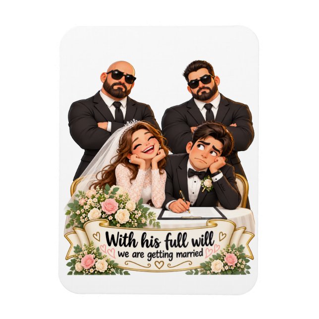 Imán Una boda de libre albedrío  (Vertical)
