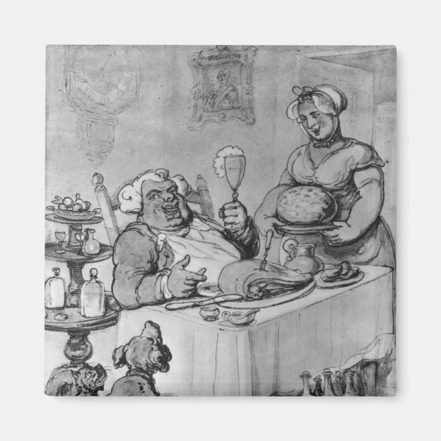 Imán Una Buena Comida, (Frente)