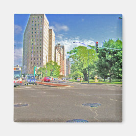 Imán Una bulliciosa tarde de Chicago