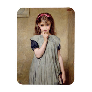 Imán Una chica joven en la sala de clase, 1876 (aceite