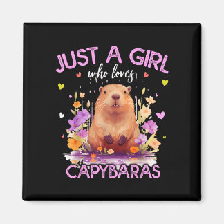 Imán Una chica que ama los carpinchos para mujeres girl