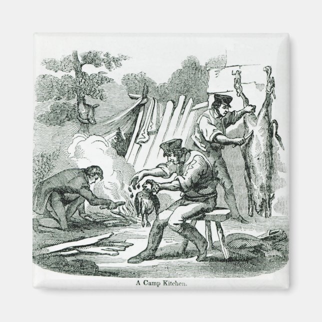 Imán Una cocina de campo, 1856 (Frente)