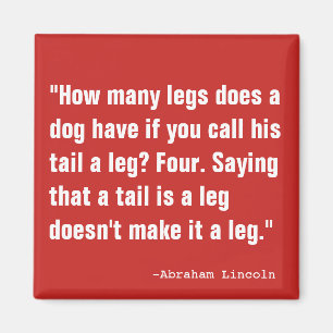 Imán Una cola no es una pierna