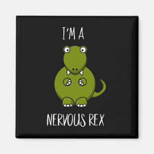 Imán Una comedia de Rex nerviosa Ansiedad Dinosaurio Di