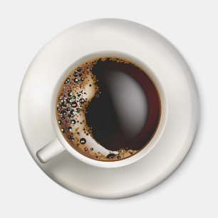 Imán Una copa de café negro