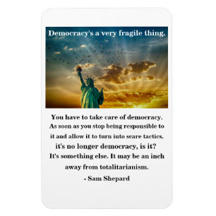 Imán Una cosa muy frágil de la democracia