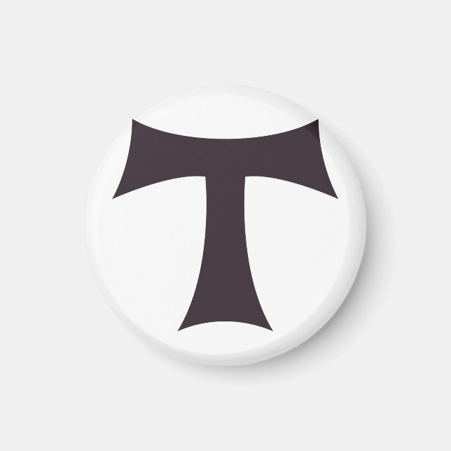 Imán Una cruz de tau cruza San Antonio (Frente)