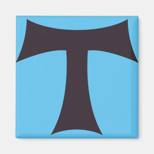 Imán Una cruz de tau cruza San Antonio