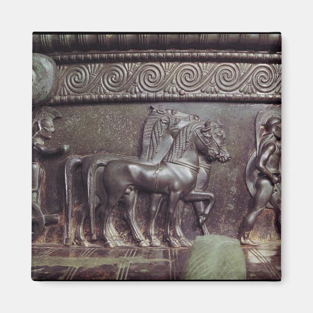 Imán Una cuadriga y una hoplita (Frente)