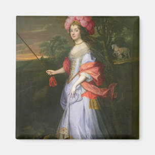 Imán Una dama con traje de mascarada, c.1679