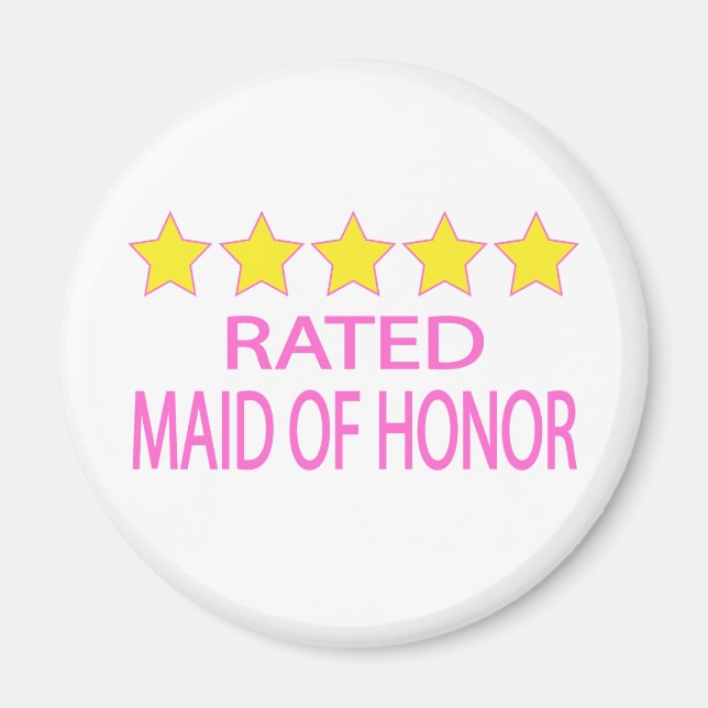 Imán Una doncella de honor de cinco estrellas (Frente)