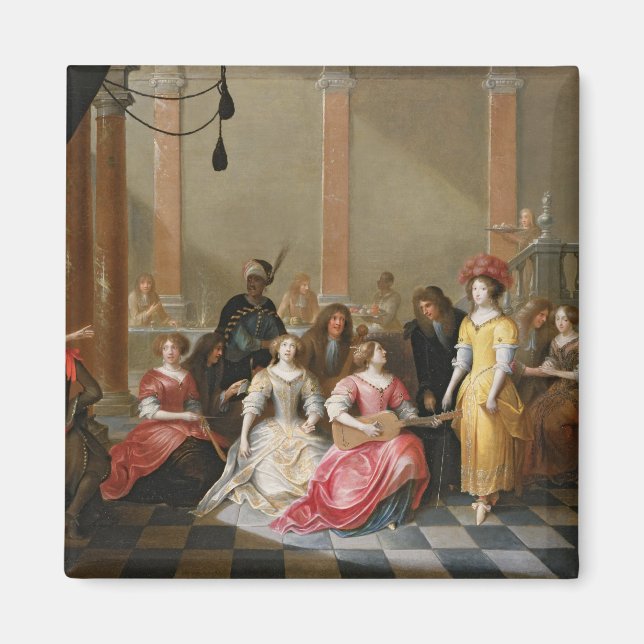 Imán Una elegante compañía musical antes de un banquete (Frente)