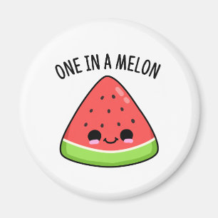 Imán Una en un melón de melón divertida