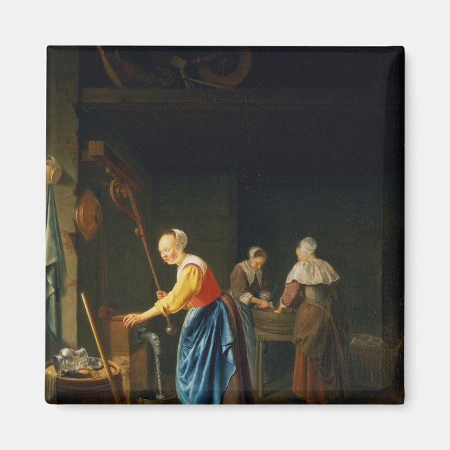 Imán Una escena de cocina (Frente)