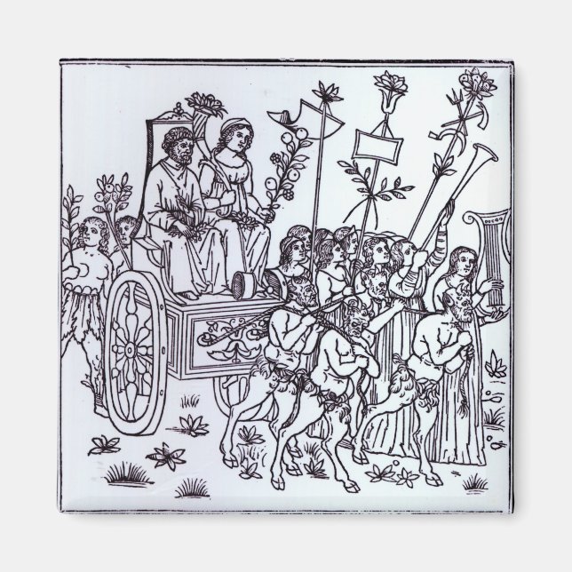 Imán Una escena del Decameron (Frente)