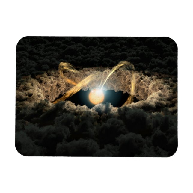 Imán Una Estrella Rodeada De Un Disco Protoplanetario (Horizontal)